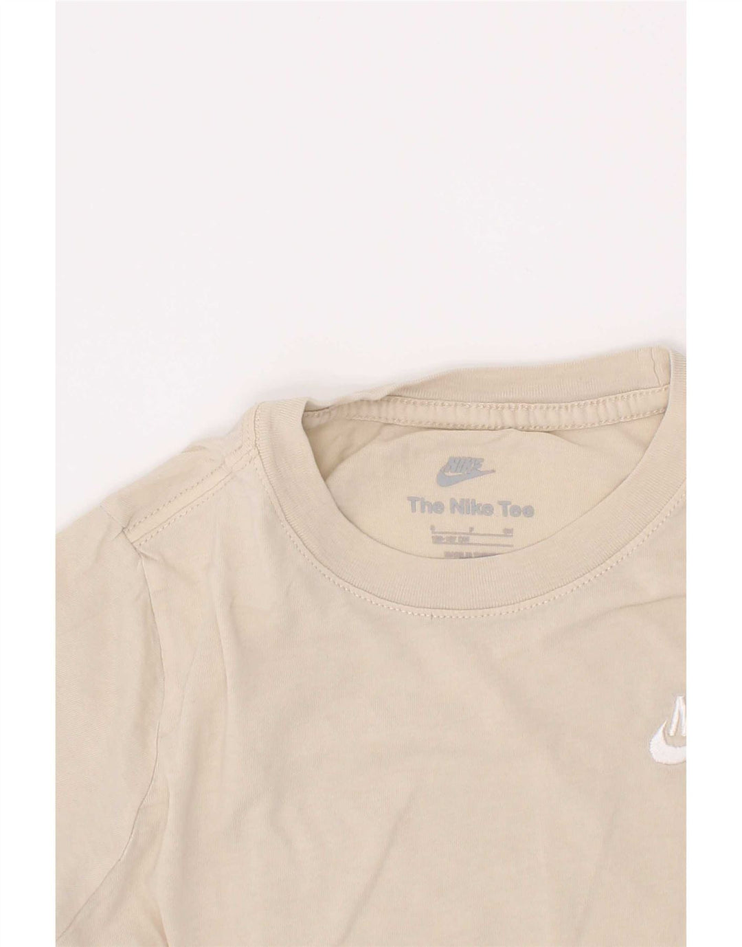 Camiseta Nike Menino Top 8-9 Anos Pequena Bege