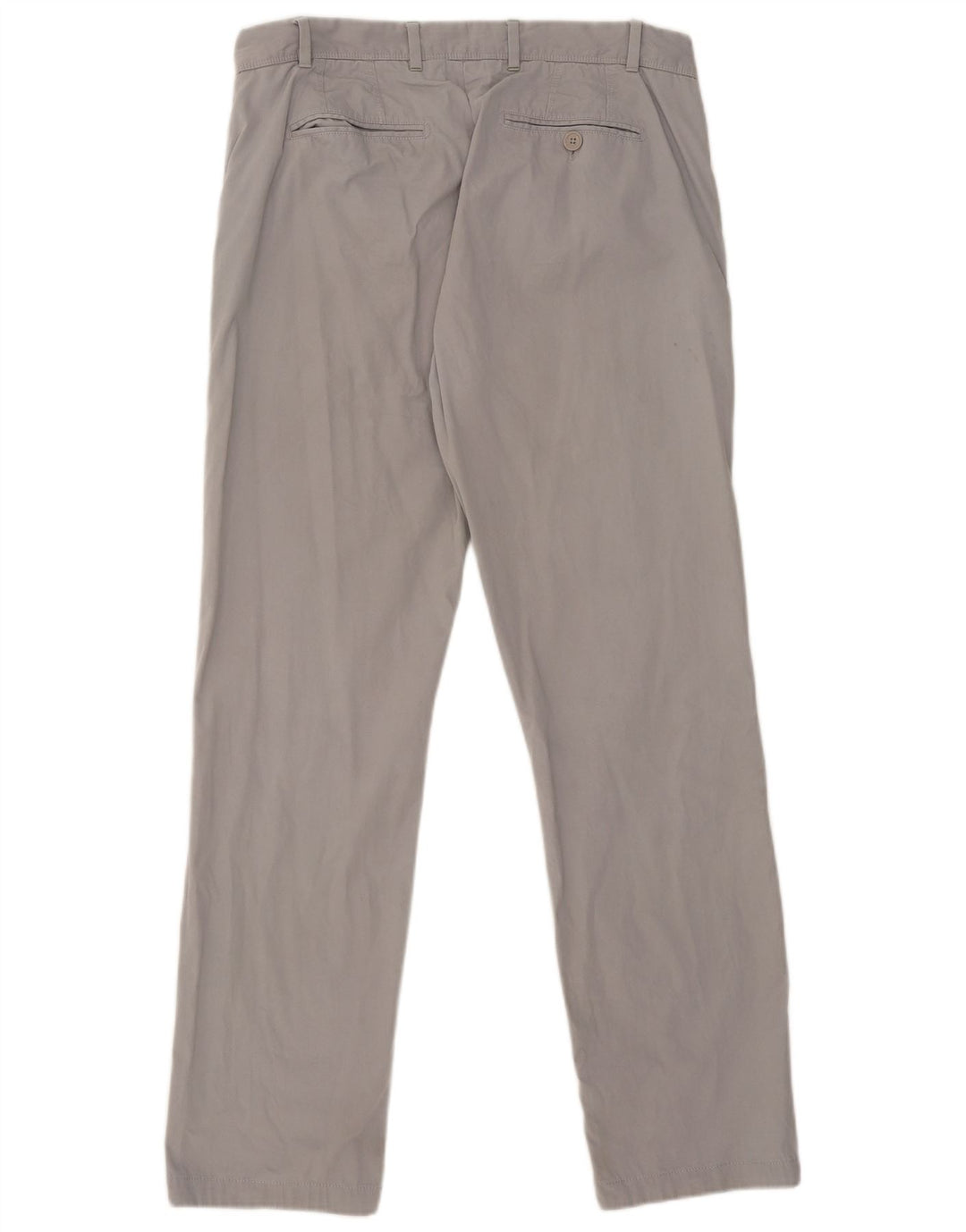 Calça chino reta masculina Ted Baker W36 L31 algodão cinza