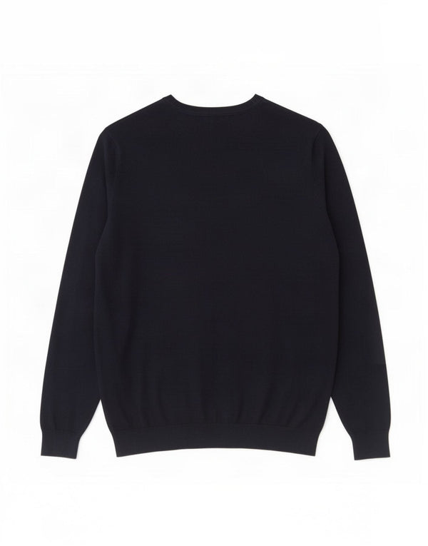 Zara Suéter masculino com gola canoa médio azul marinho