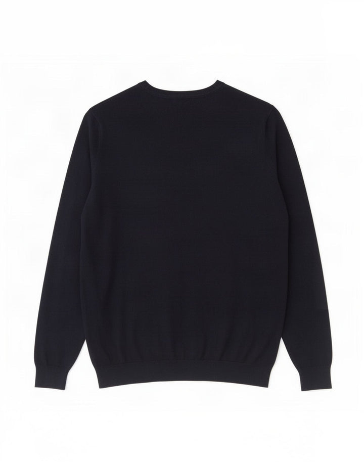 Zara Suéter masculino com gola canoa médio azul marinho