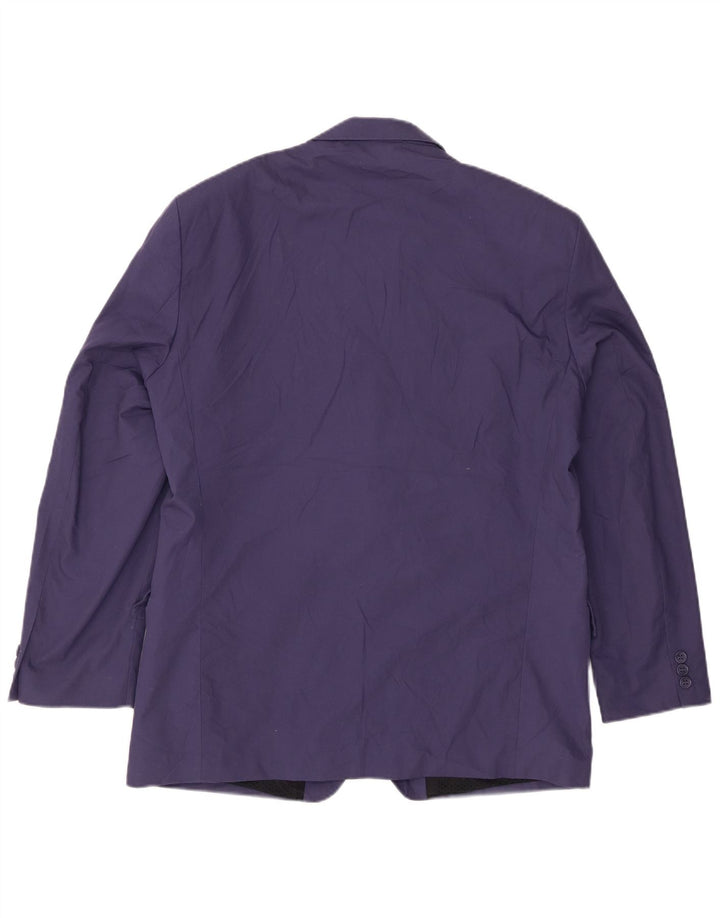Jaqueta blazer masculina Rohan com 2 botões Reino Unido 40 poliéster azul marinho grande
