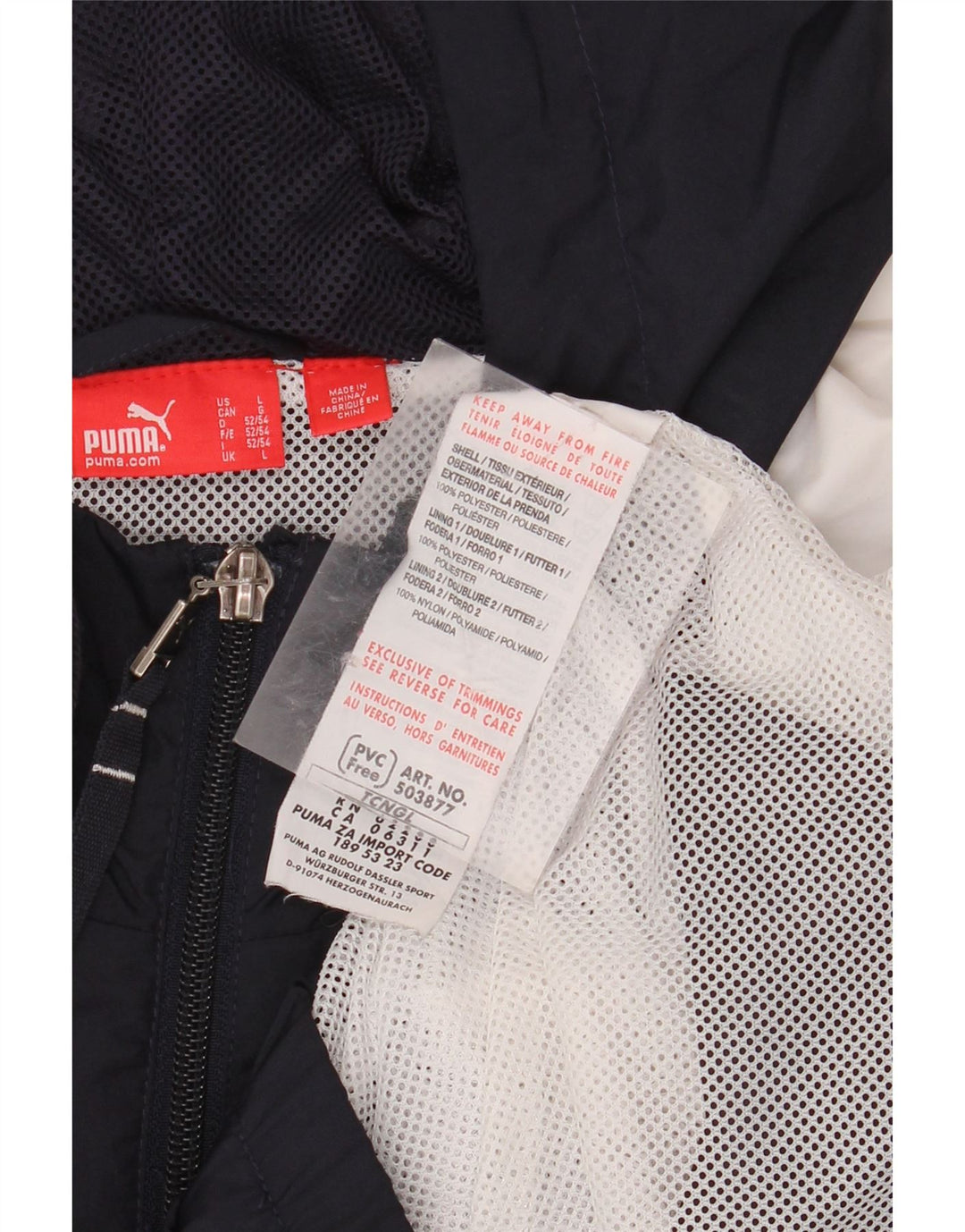 Jaqueta masculina PUMA com capuz e moletom grande azul marinho