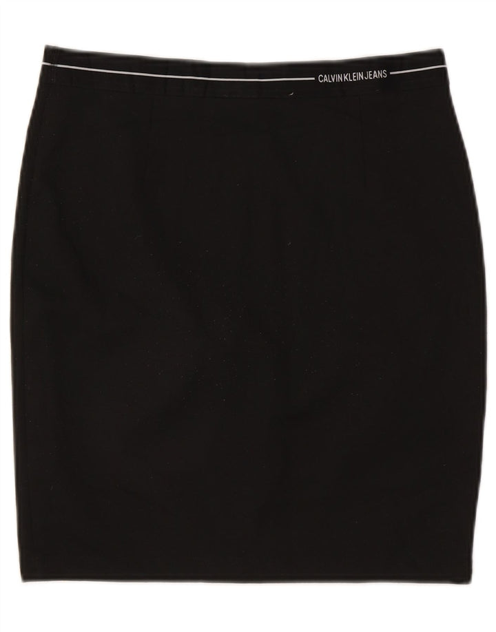 Saia lápis feminina CALVIN KLEIN grande W32 poliéster preto