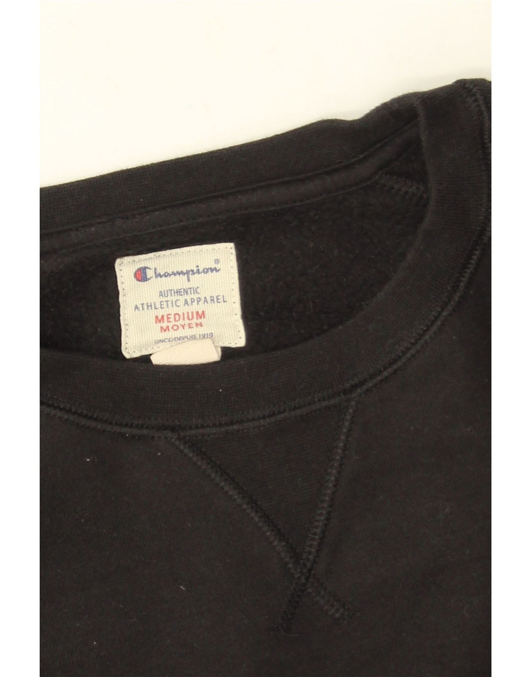 Champion masculino gráfico moletom jumper médio algodão preto