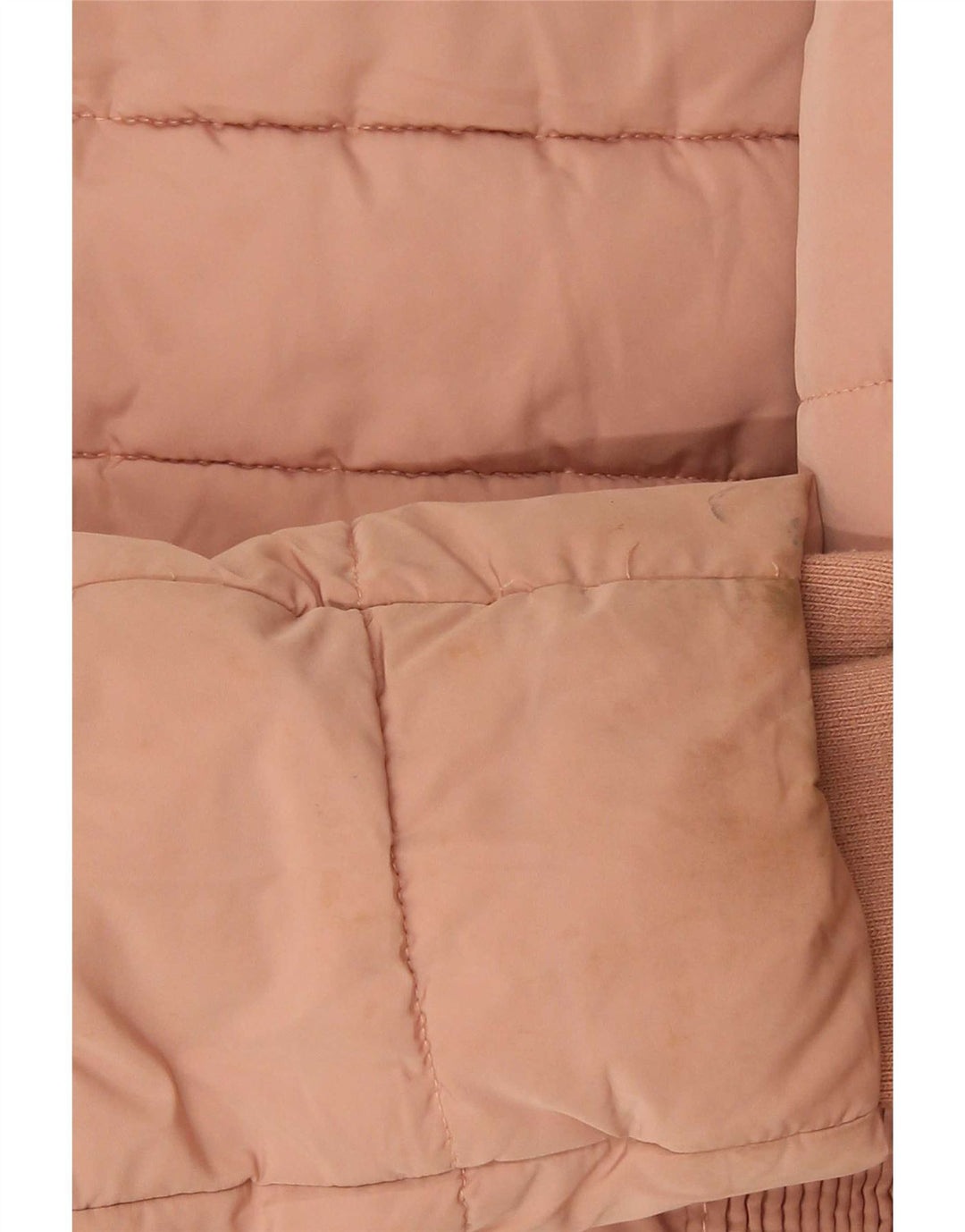 Jaqueta acolchoada feminina Zara UK 12 poliéster rosa médio