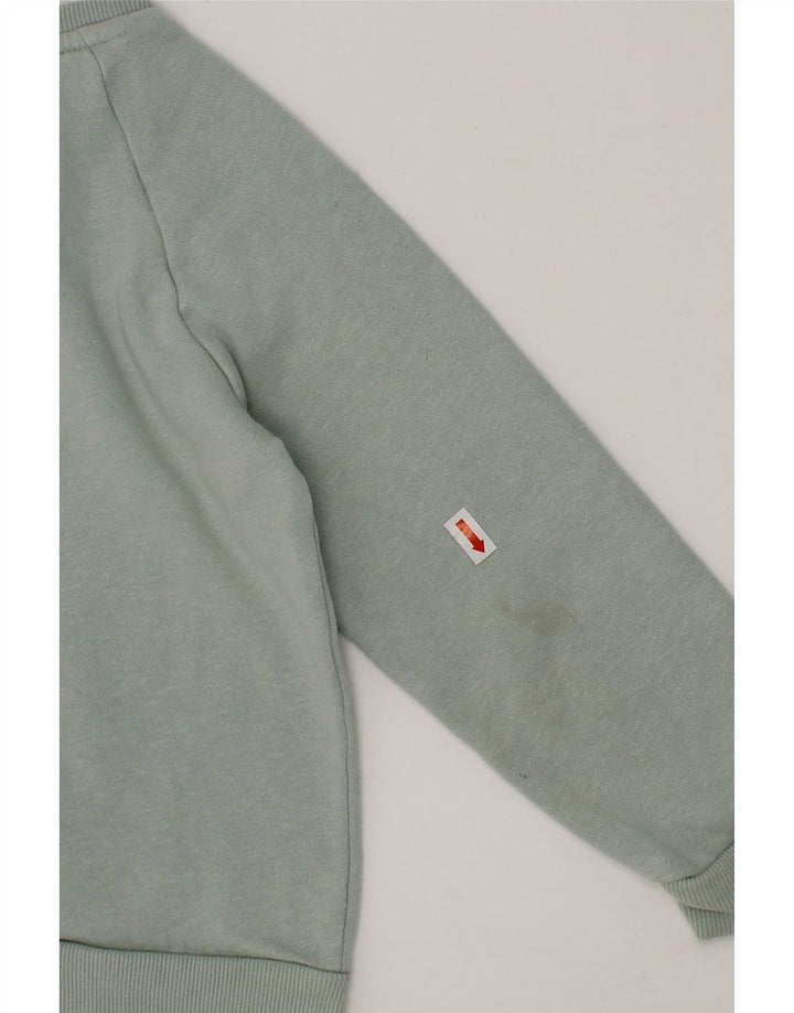 ADIDAS Girls Graphic Sweatshirt Jumper 3-4 Years Green Cotton Vintage Adidas and Second-Hand Adidas from Messina Hembry 