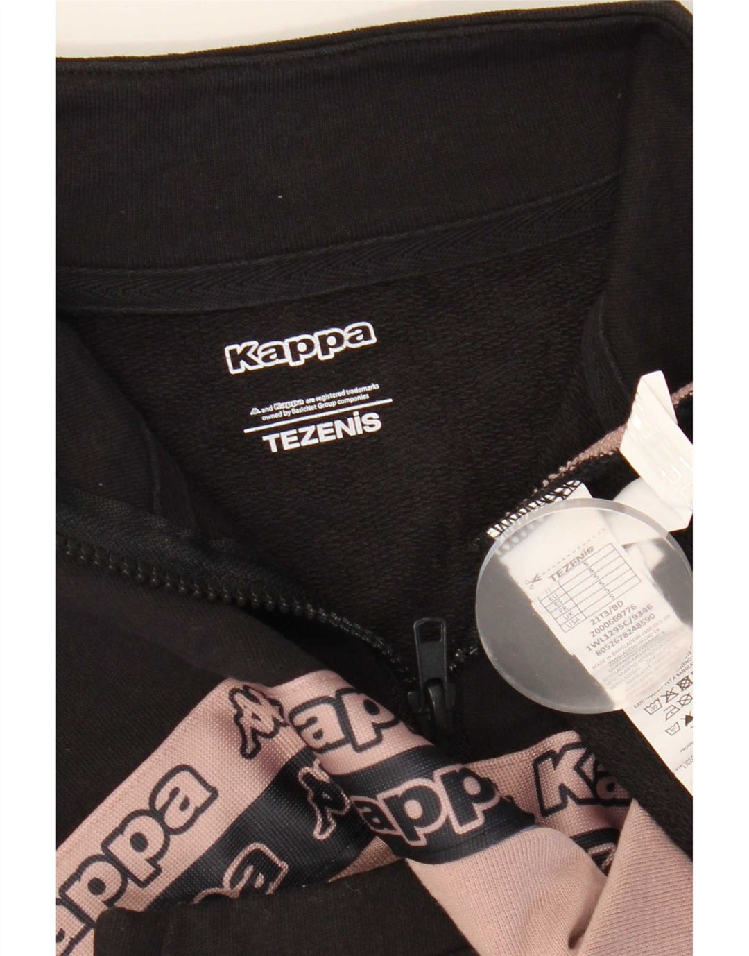 Kappa moletom feminino oversized gráfico jumper UK 10 pequeno preto
