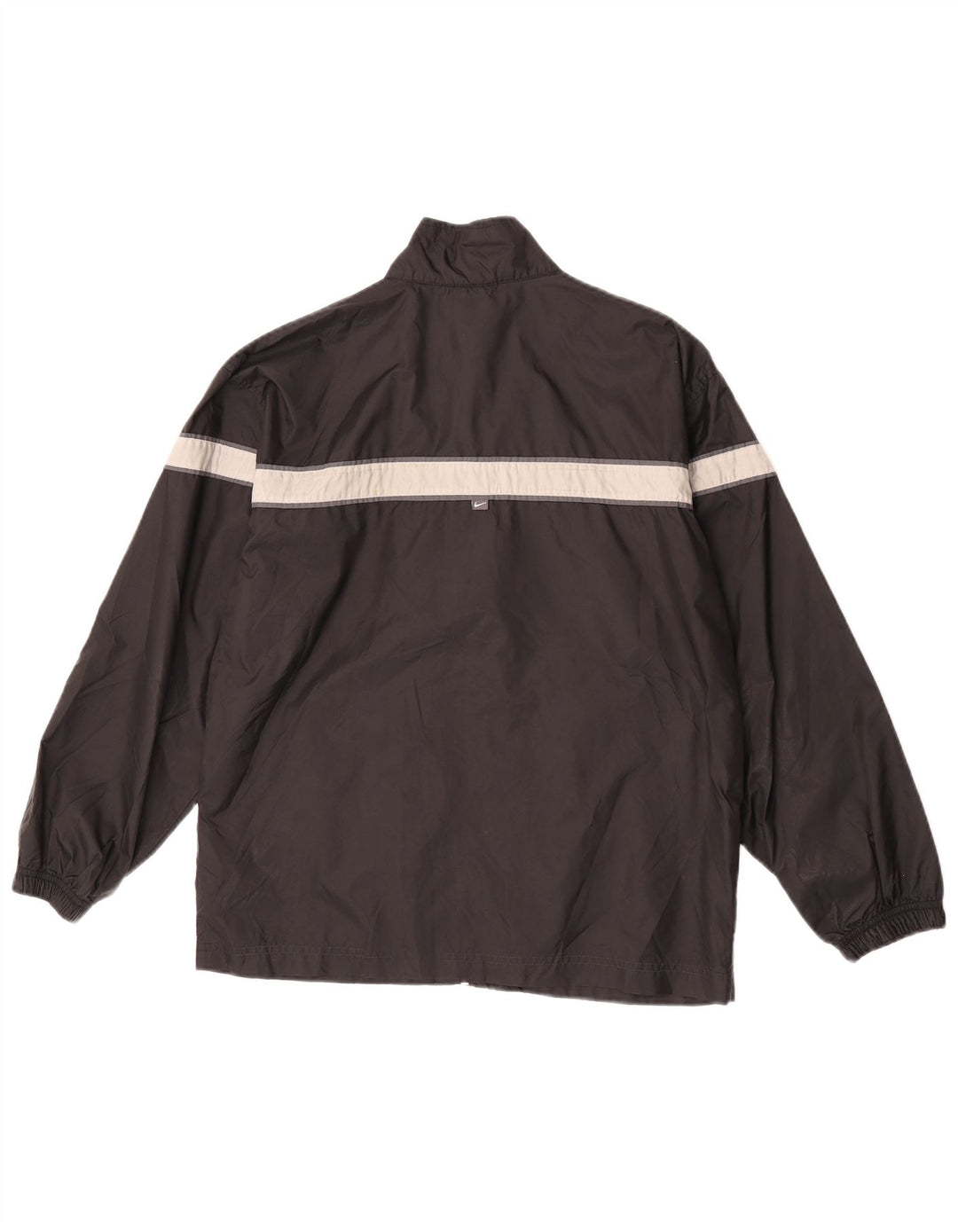 Jaqueta de chuva Nike Boys 14-15 anos grande preto colorblock poliéster
