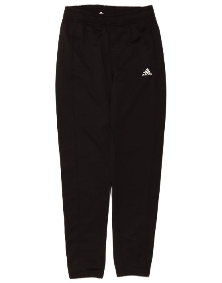 Adidas meninos calças de treino joggers 11-12 anos preto poliéster