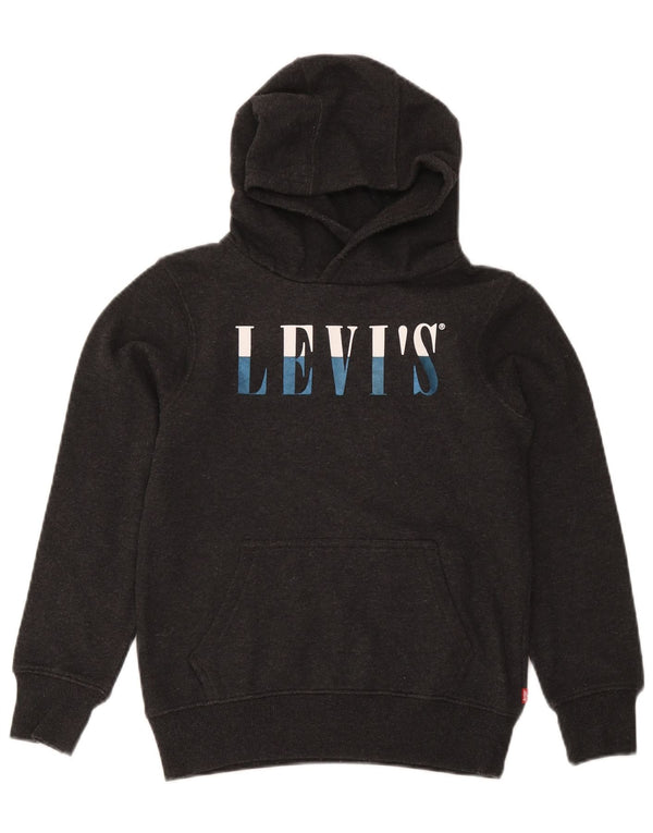 Suéter gráfico com capuz Levi's Boys 11-12 anos algodão cinza