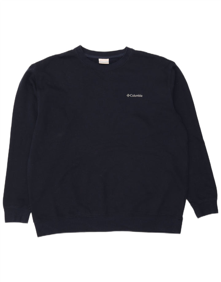 Moletom masculino COLUMBIA 2XL algodão azul marinho