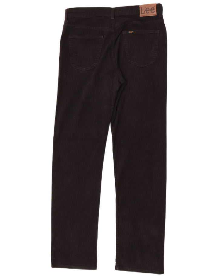 Lee Mens Brooklyn Straight Jeans W36 L36 Algodão Preto