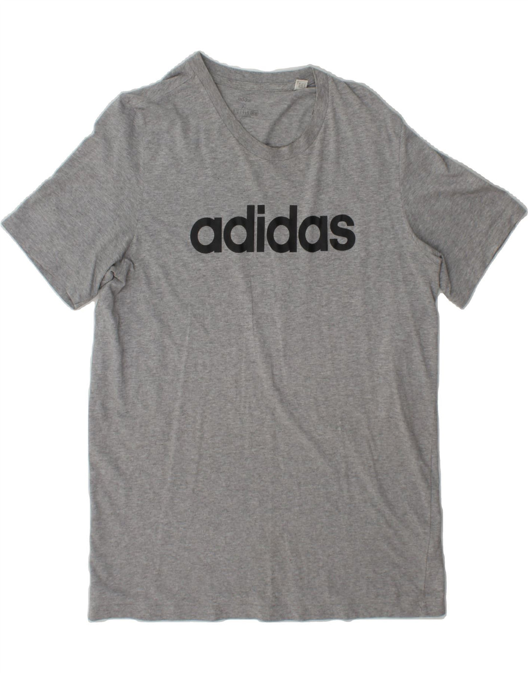 ADIDAS Mens Graphic T-Shirt Top XL Grey Cotton Vintage Adidas and Second-Hand Adidas from Messina Hembry 