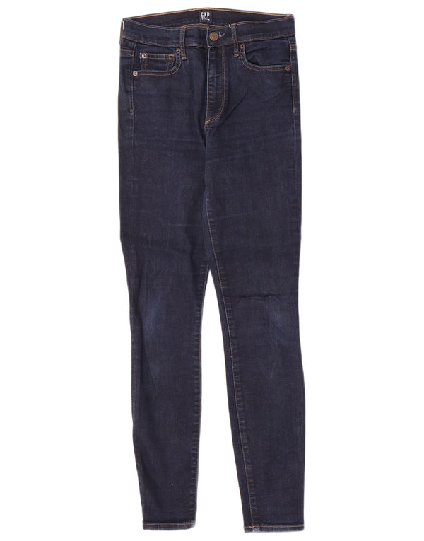 Jeans skinny feminino Gap W26 L28 algodão azul marinho