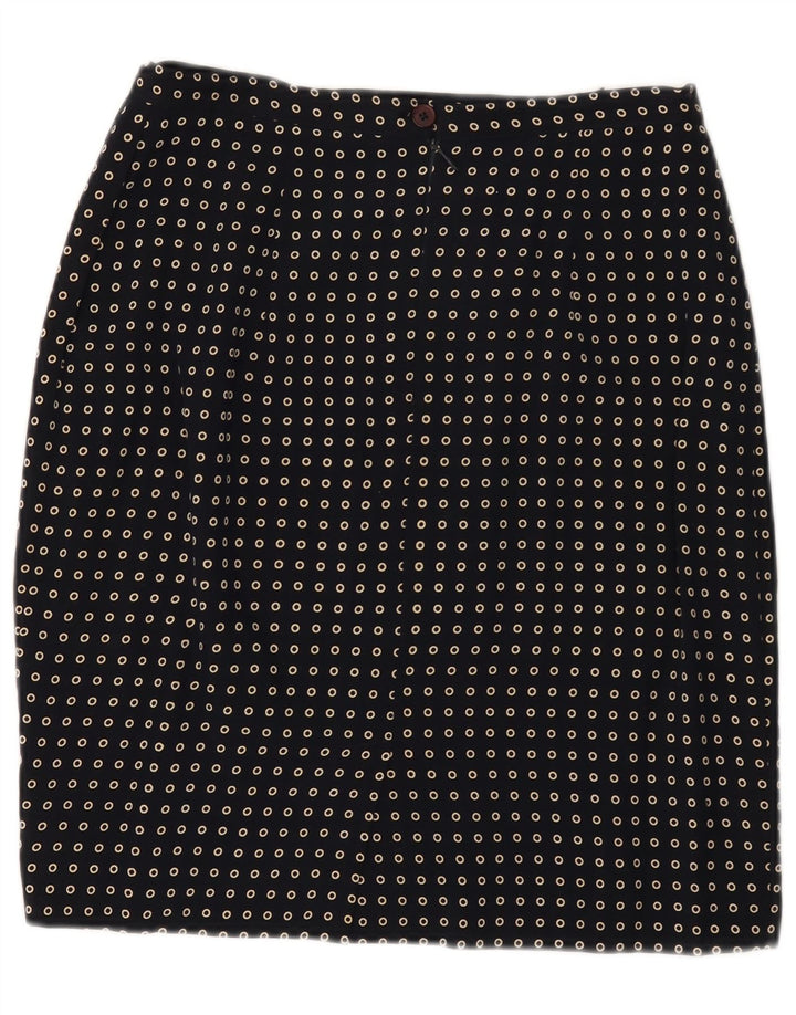 Conjunto de saia feminina SUPERIOR de 2 peças IT 44 médio W30 azul marinho manchado