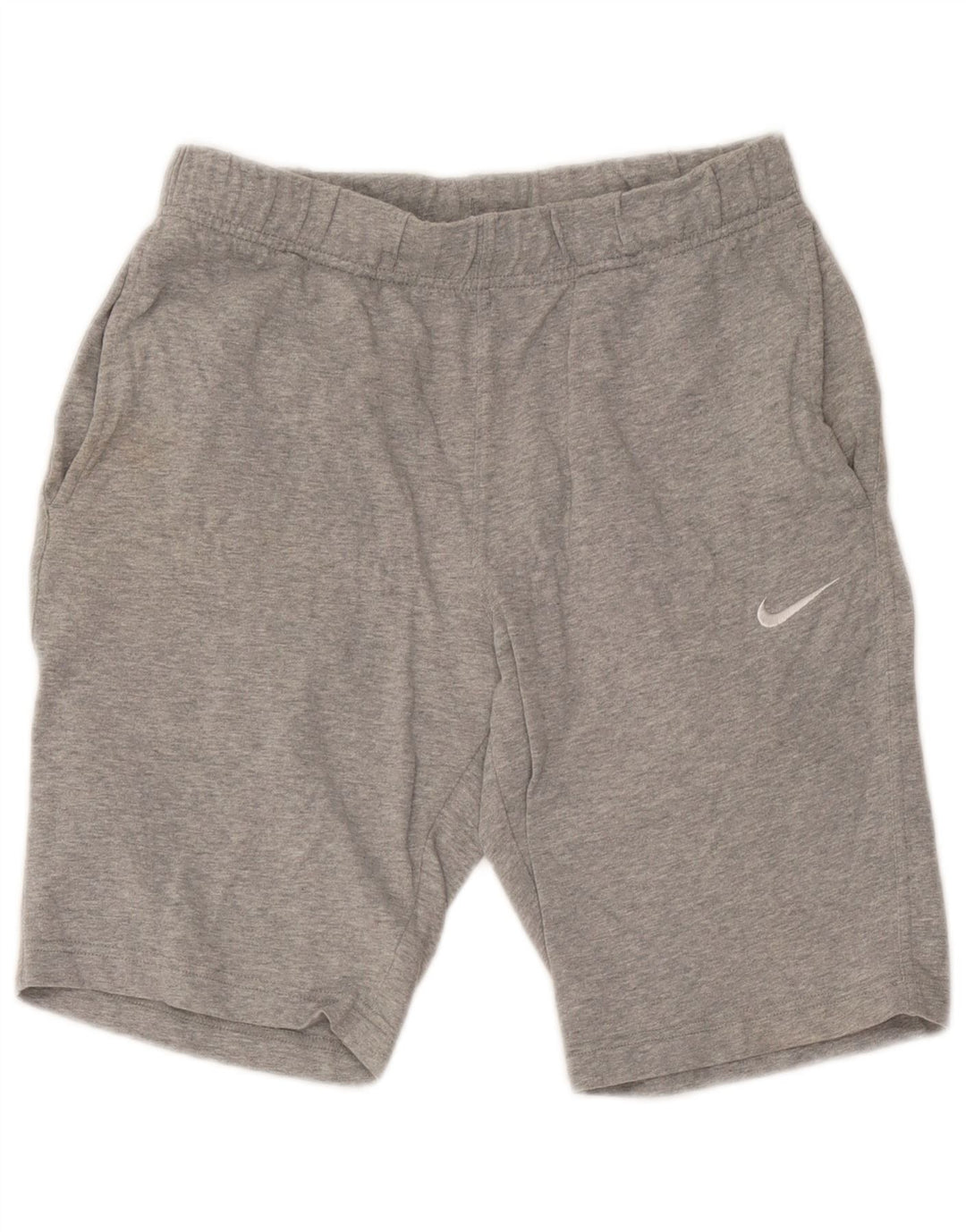 Shorts casuais masculinos Nike, algodão manchado cinza pequeno
