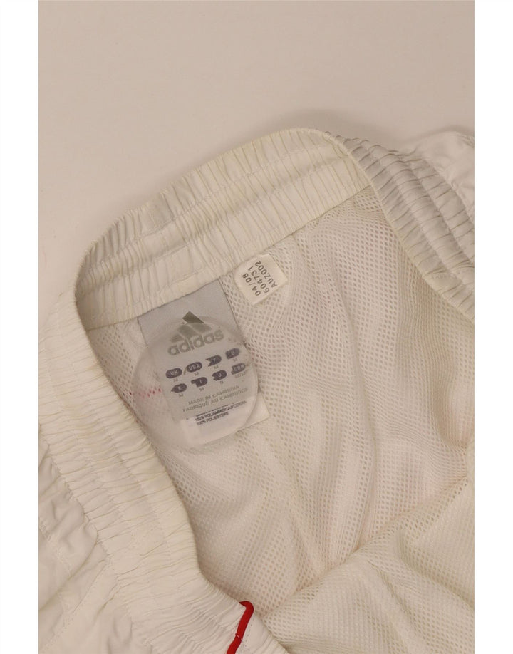 Adidas Masculino Climalite Sport Shorts Médio Branco Colorblock Poliéster