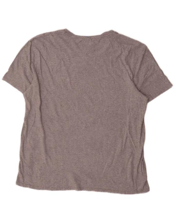 Camiseta masculina Tommy Hilfiger Top XL algodão cinza