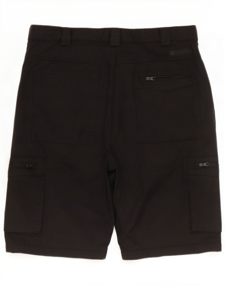 Shorts de carga masculino Mountain Warehouse W34 grande poliéster preto