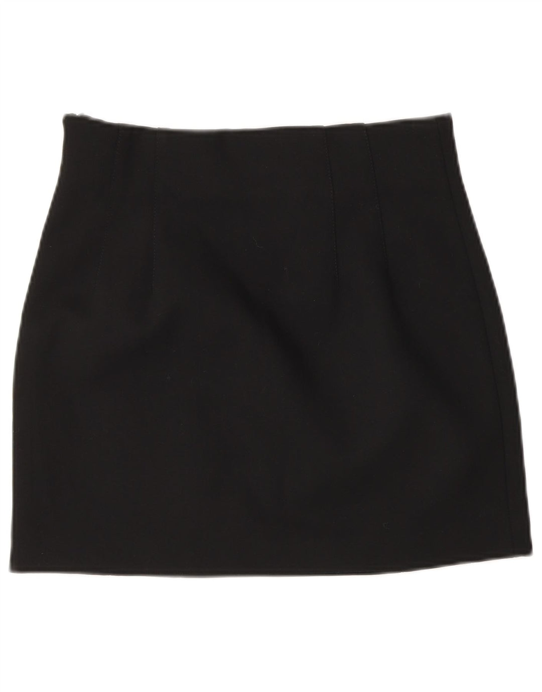 Mini saia feminina Zara pequena W26 poliéster preto