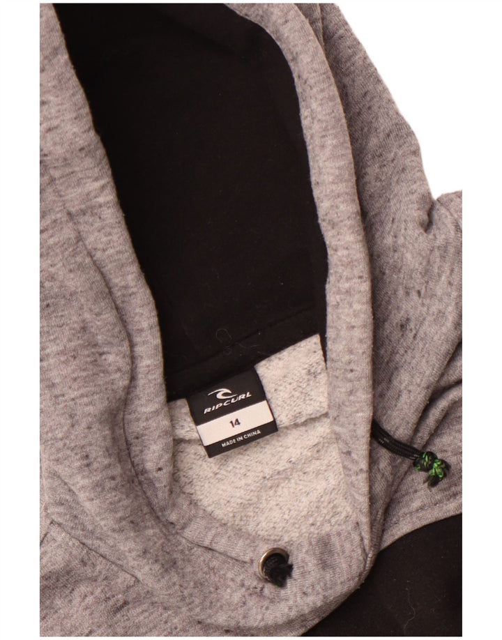 Suéter com capuz gráfico Rip Curl Boys 13-14 anos preto colorblock