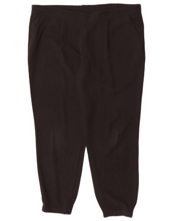 Calça jogger feminina Marks & Spencer UK 14 grande W36 L25 preta