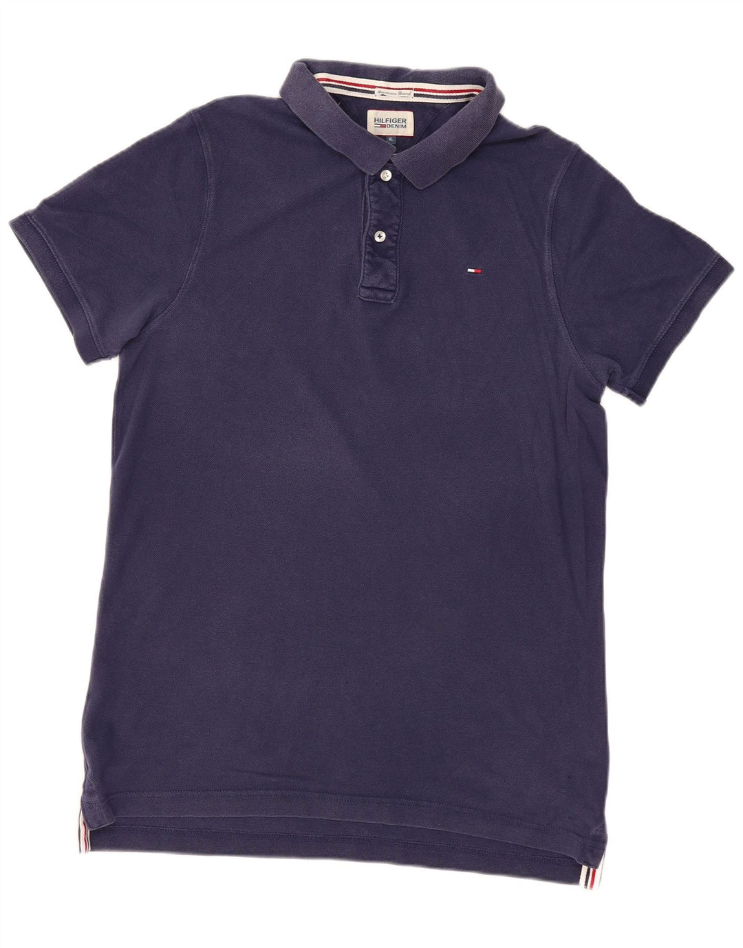 Camisa polo masculina TOMMY HILFIGER XL azul marinho algodão
