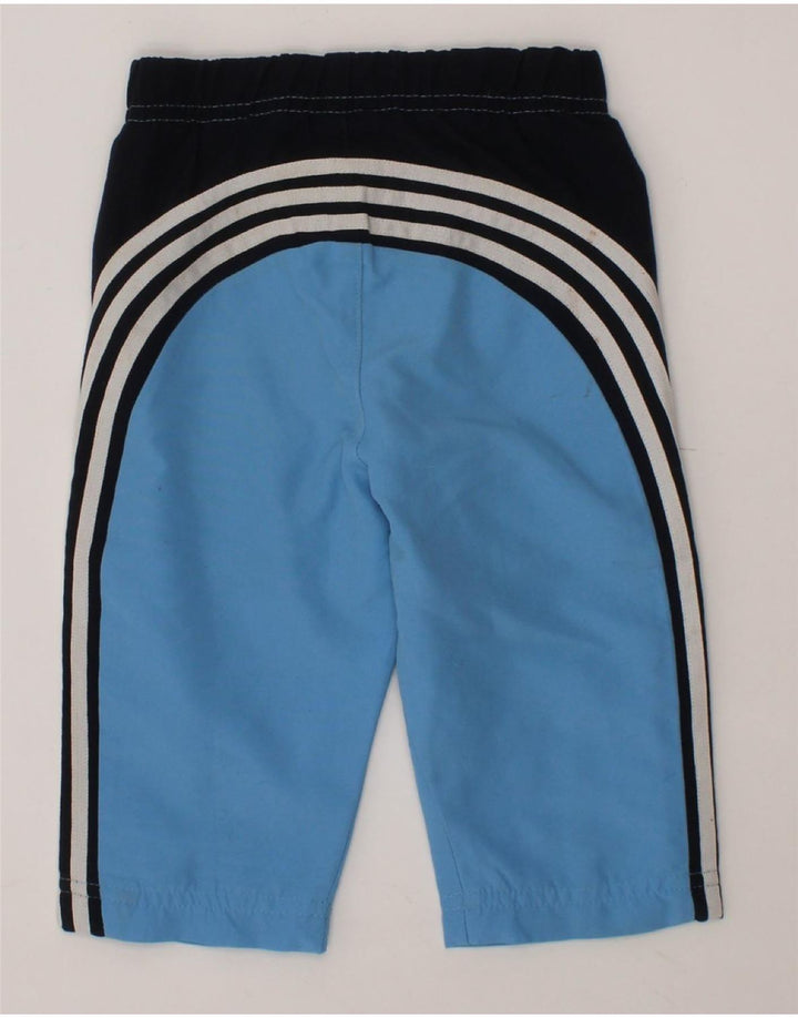 Calças de treino ADIDAS para bebé menino 6-9 meses azul colorblock poliéster