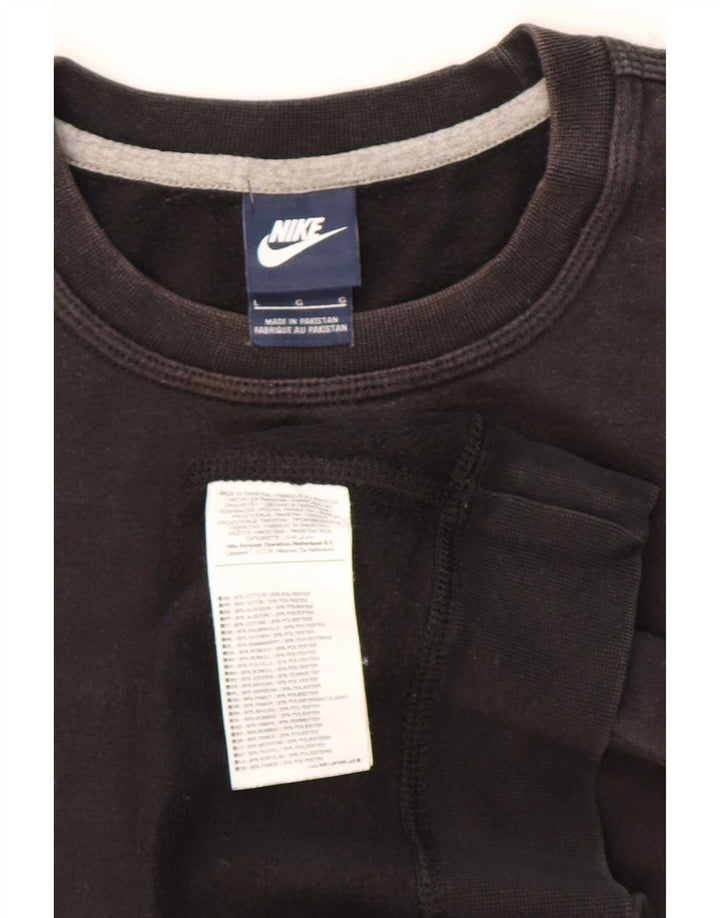 Nike moletom masculino jumper grande algodão preto