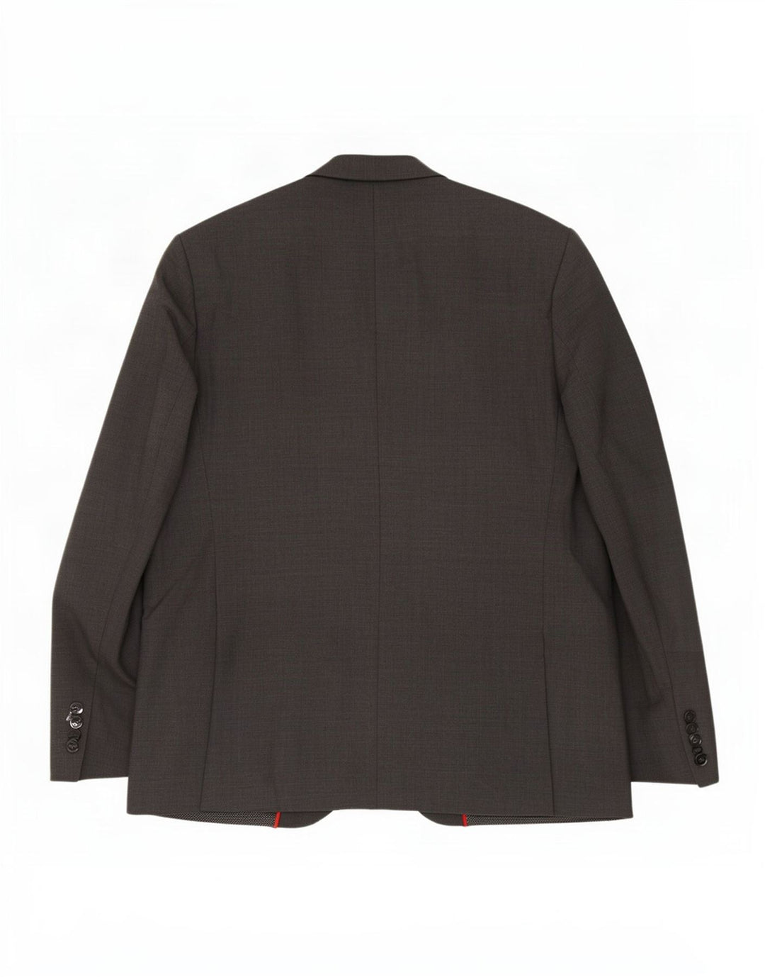Jaqueta blazer masculina de 2 botões Marks & Spencer Reino Unido 46 XL preto poliéster