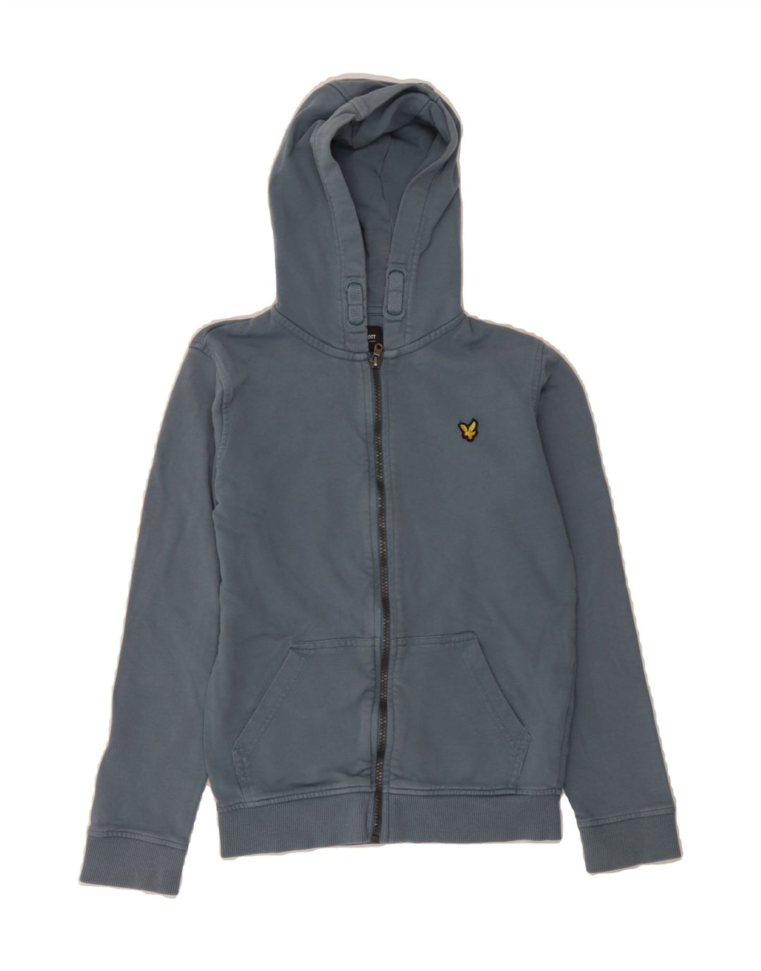 LYLE & SCOTT Boys Zip Hoodie Sweater 10-11 Years Blue Cotton Vintage Lyle & Scott and Second-Hand Lyle & Scott from Messina Hembry 