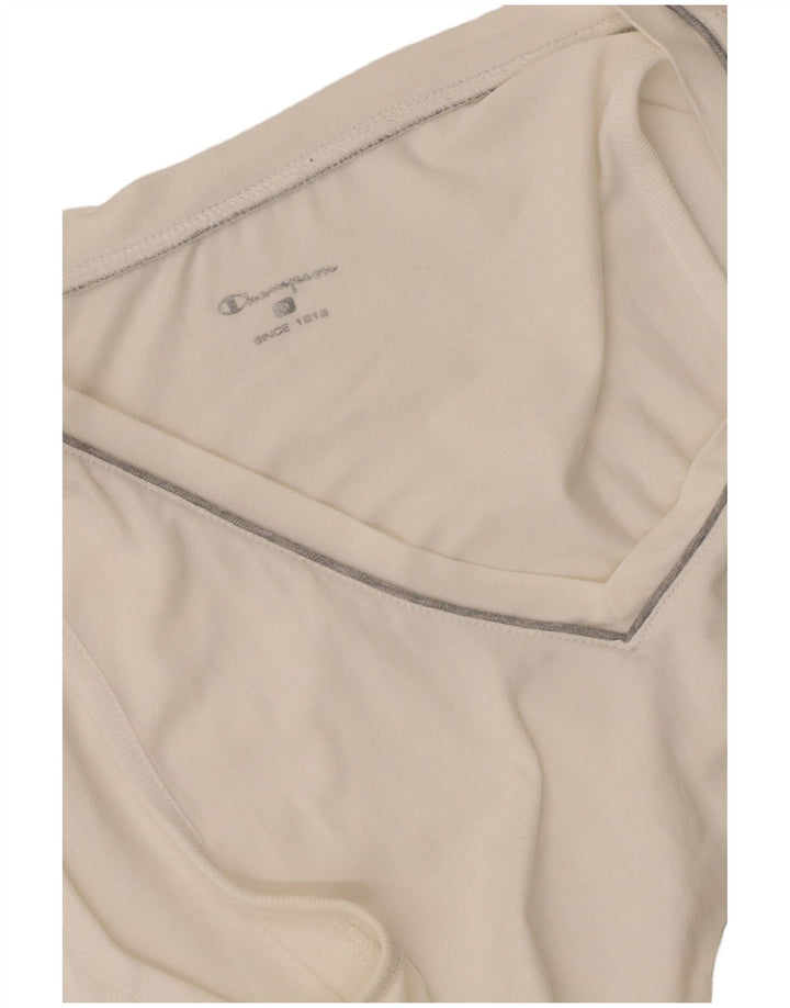 Colete feminino Champion UK 12 médio branco colorblock