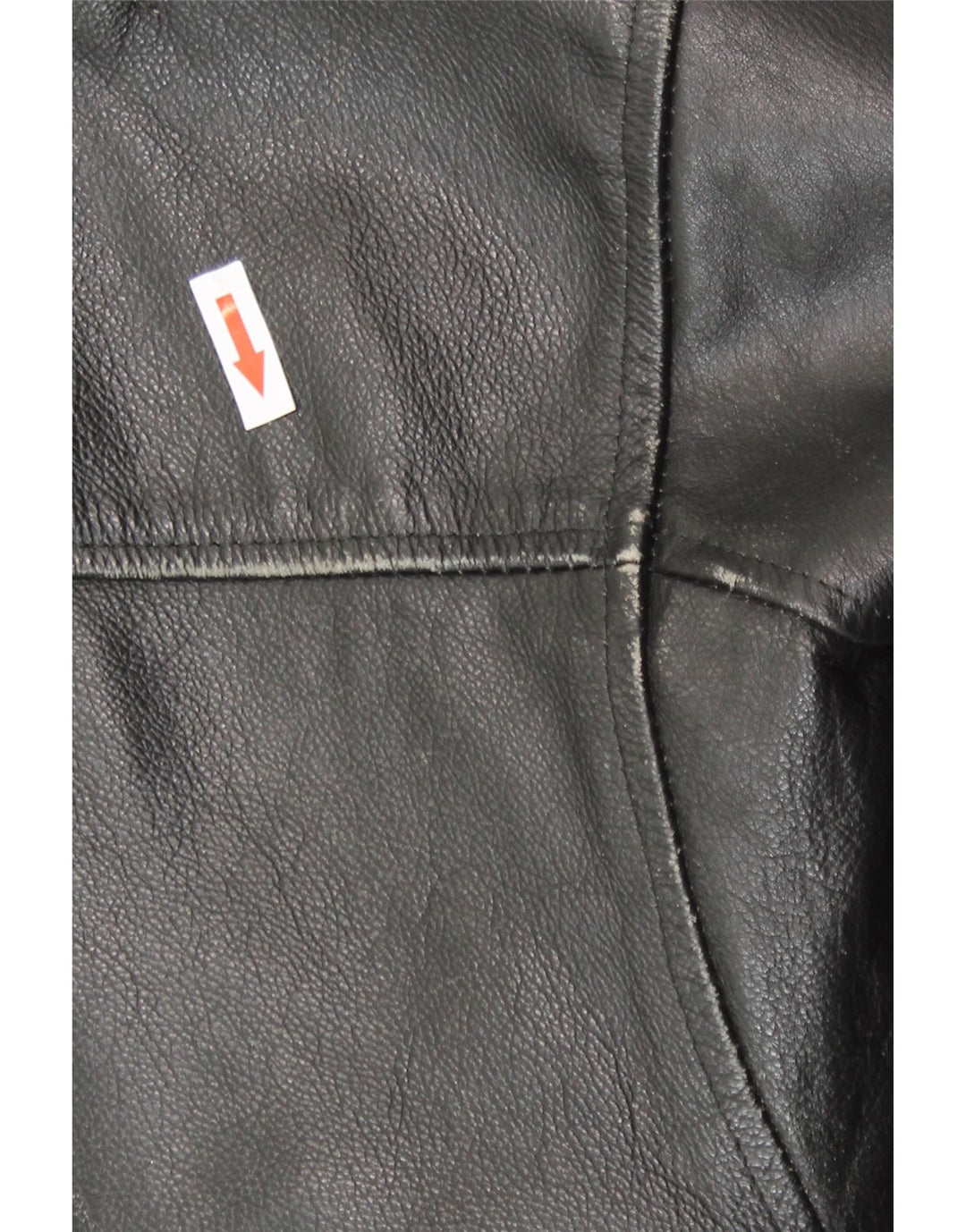 Jaqueta de couro bomber masculina vintage IT 54 2XL couro preto