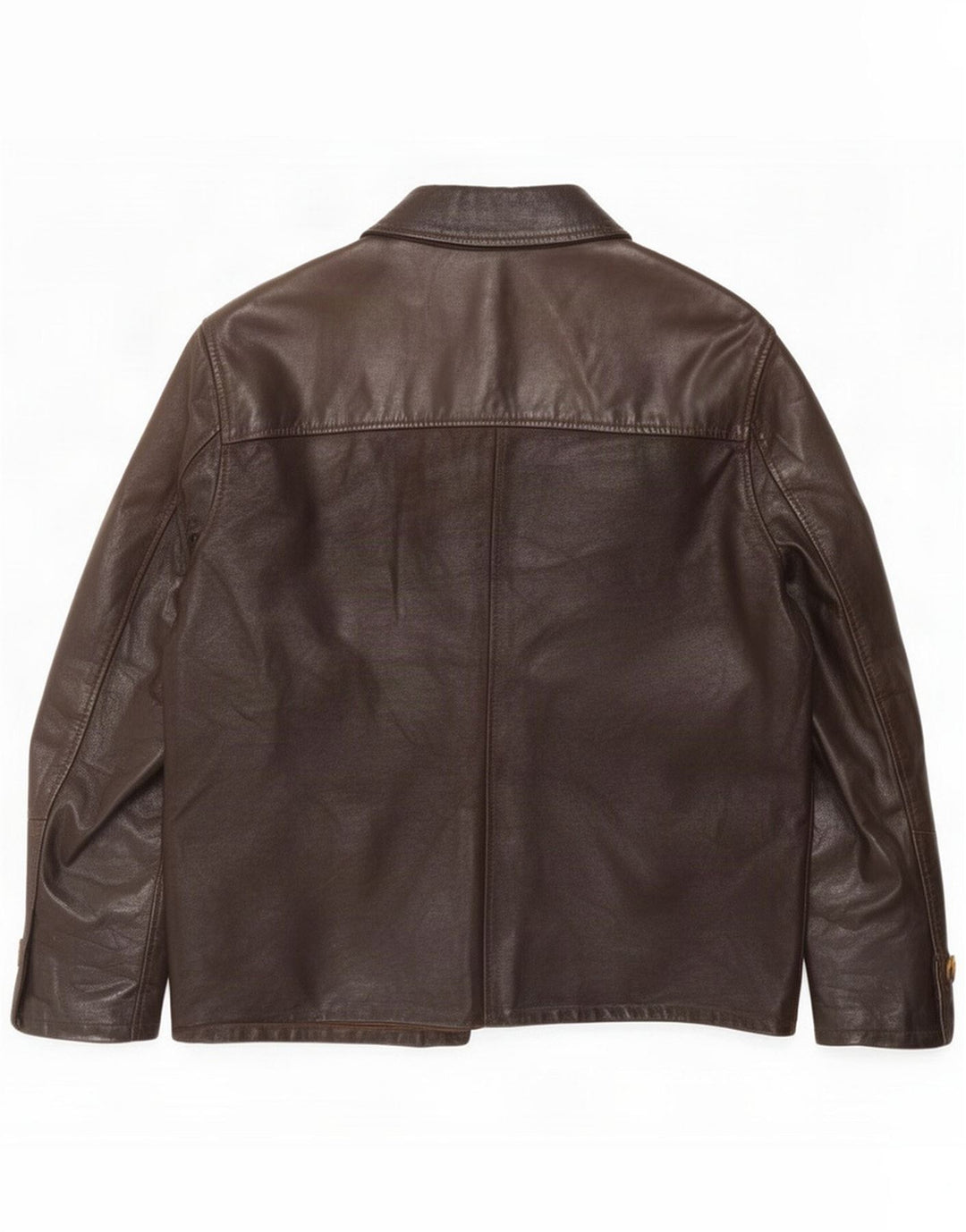 Jaqueta de couro masculina vintage Reino Unido 38 preto médio