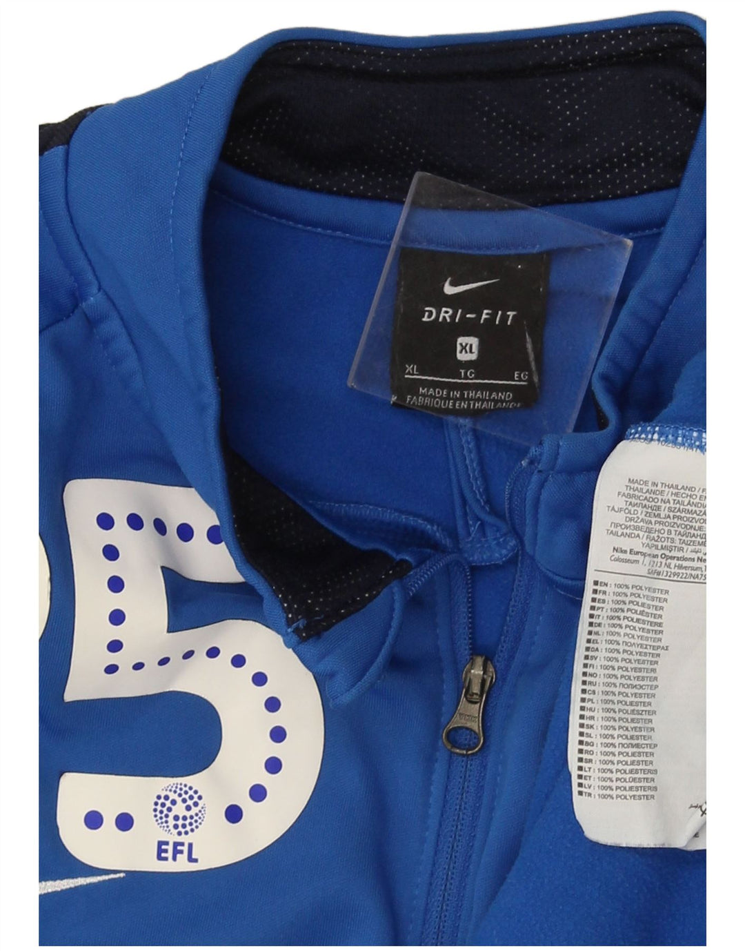 Nike Mens Dri Fit Graphic Pullover Treino Top XL Azul Colourblock