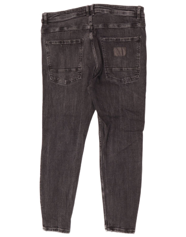 Calça jeans skinny feminina Zara EU 46 XL W36 L26 cinza