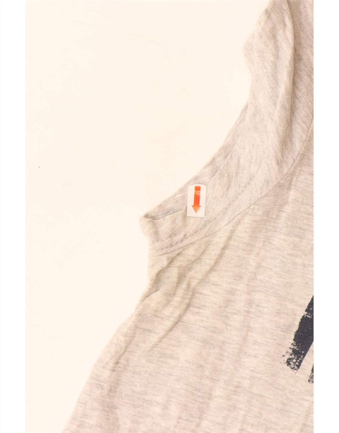 Camiseta feminina MUSTANG com estampa gráfica UK 6 XS cinza manchado