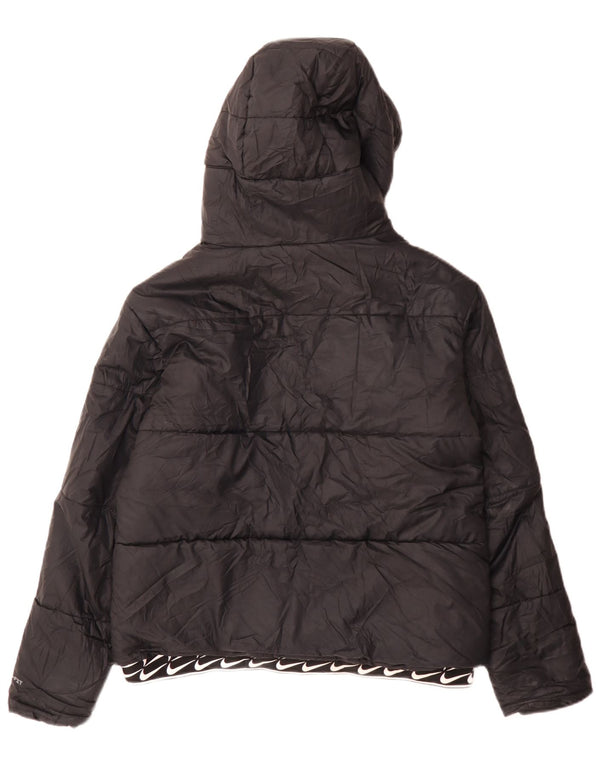 Jaqueta Nike Feminina Therma-Fit Graphic com Capuz Acolchoado Reino Unido 14 Médio Preto