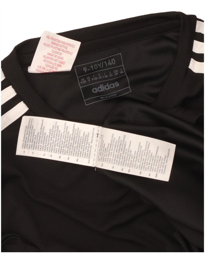 Camiseta Adidas Boys Aeroready Top 9-10 Anos Poliéster Preto