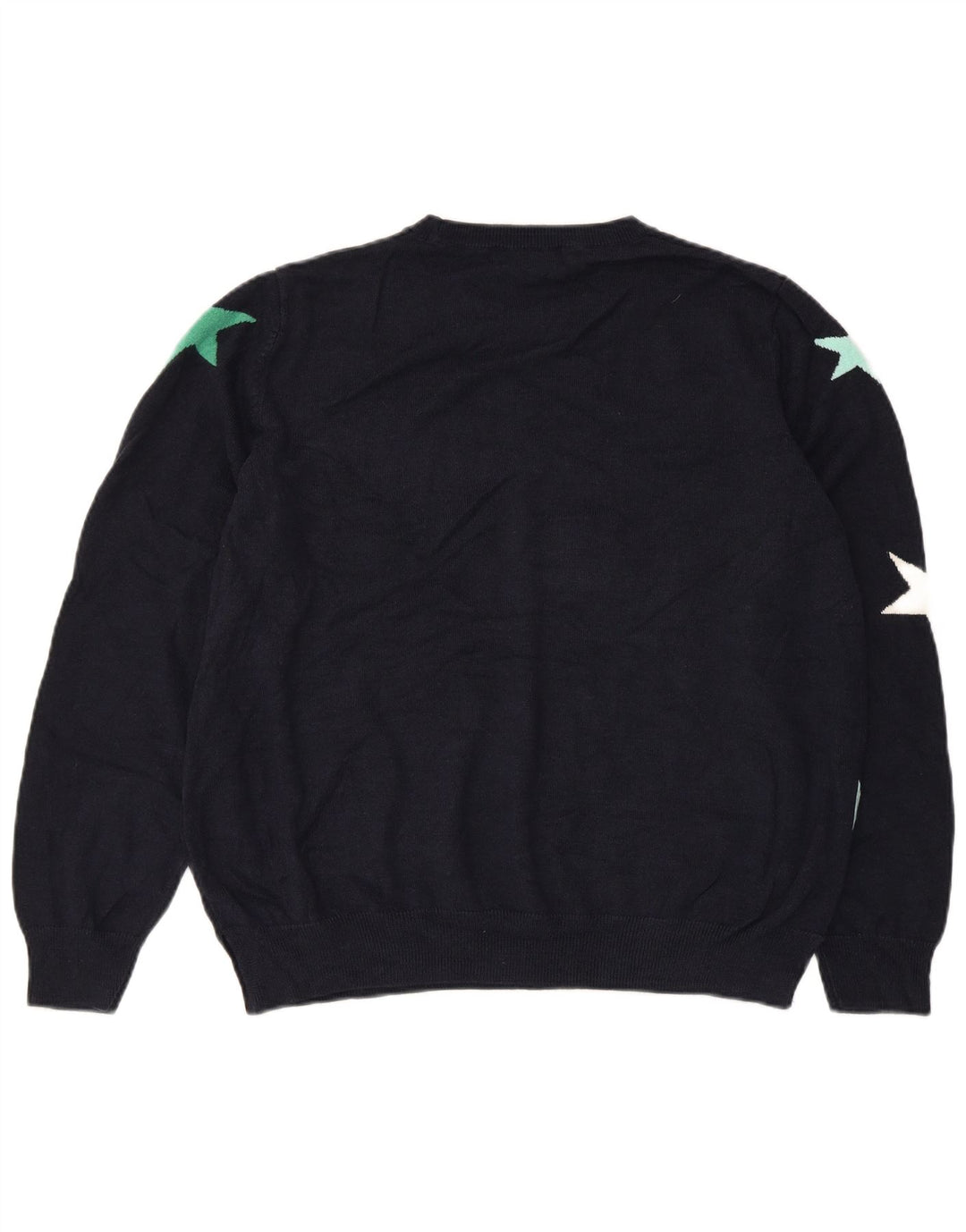 Suéter feminino MARKS & SPENCER com gola canoa Reino Unido 18 XL azul marinho