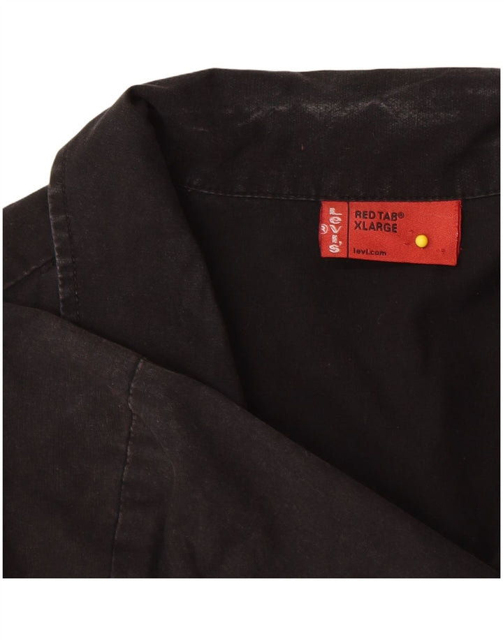 Camisa masculina gráfica de manga curta Levi's XL preto algodão