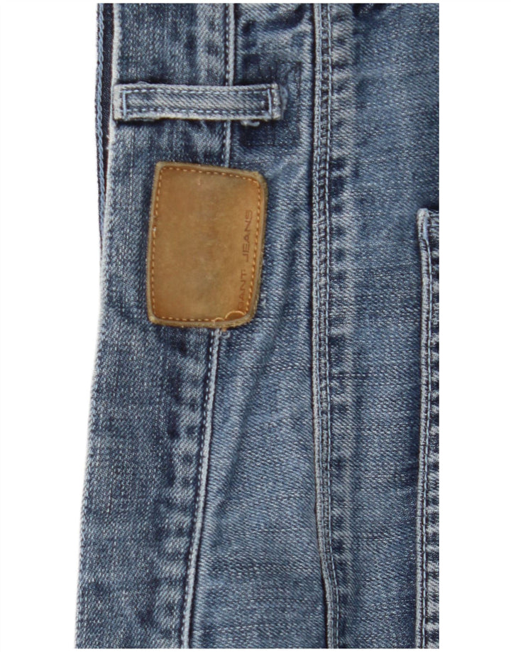 Gant Mens Straight Jeans W40 L32 Azul Algodão