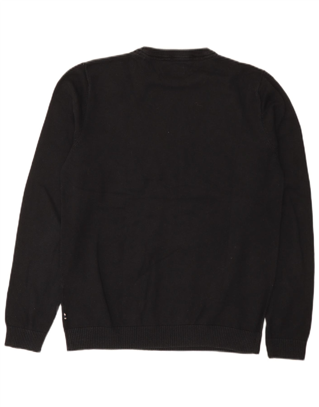 Jack & Jones Suéter masculino com gola redonda pequeno azul marinho