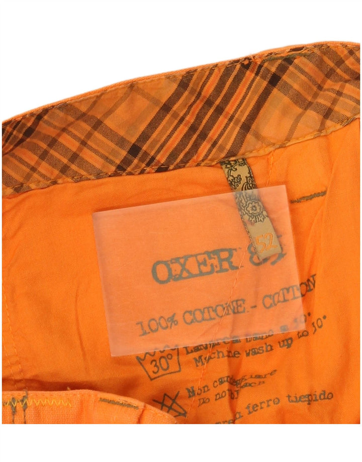 Shorts cargo masculino OXER IT 52 XL W36 algodão laranja