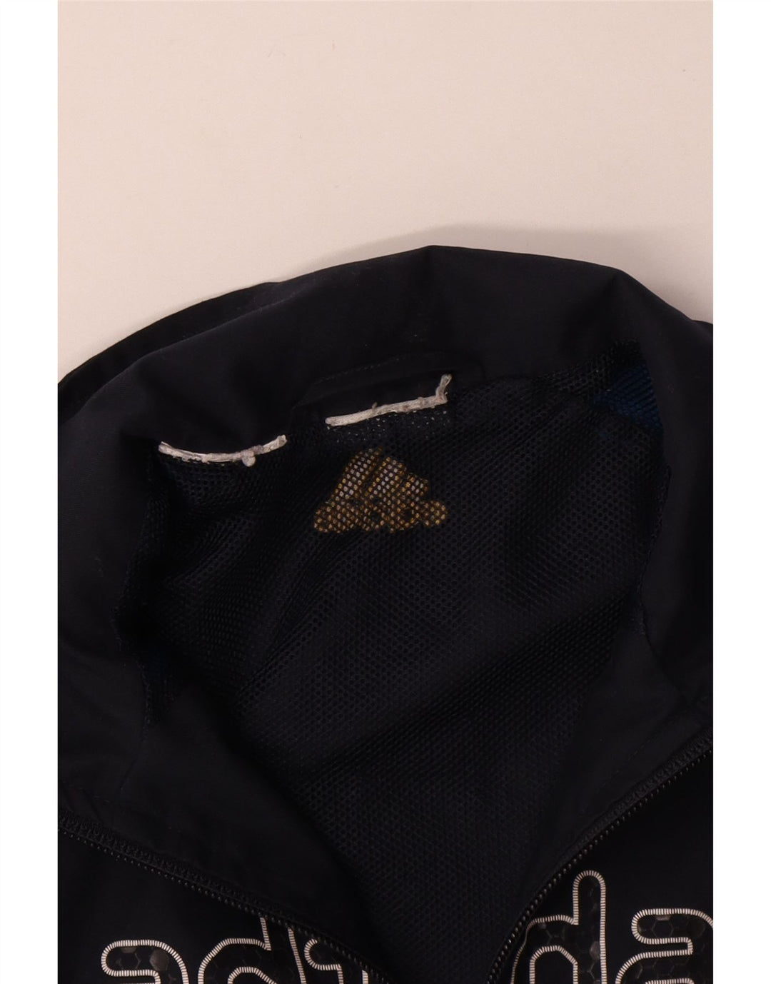 ADIDAS Meninos Graphic Tracksuit Top Jacket 7-8 Years Preto Colorblock