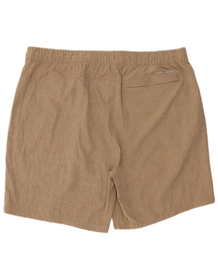 Eddie Bauer Mens Chino Shorts 2XL W42 Poliéster Bege