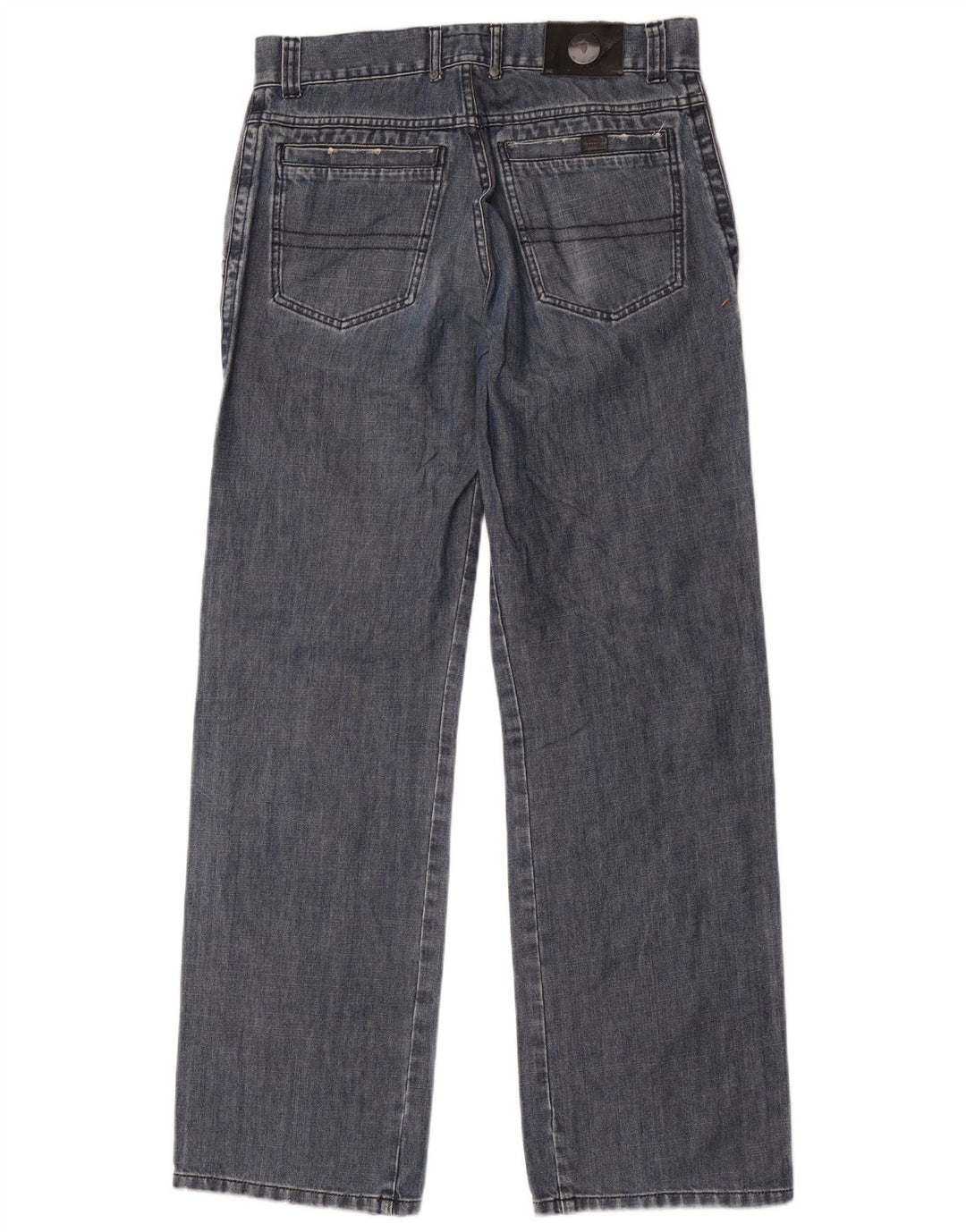 Trussardi Mens Straight Jeans IT 48 Médio W32 L34 Azul Algodão