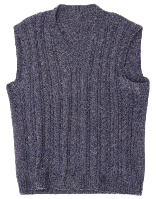 Regata masculina vintage com colete médio azul marinho