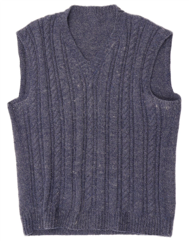Regata masculina vintage com colete médio azul marinho