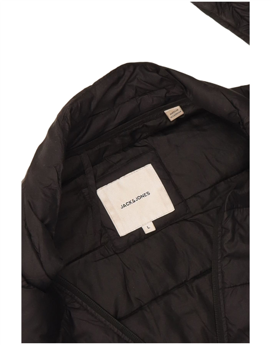 Jaqueta acolchoada masculina Jack & Jones UK 40 grande preta